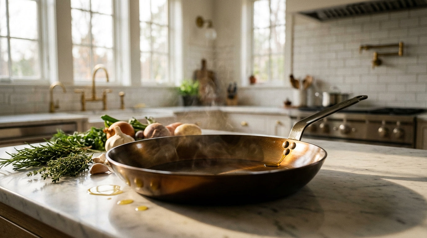 Carbon Steel 101: Seasoning Steps for PFAS-Free, Silky-Smooth Surfaces