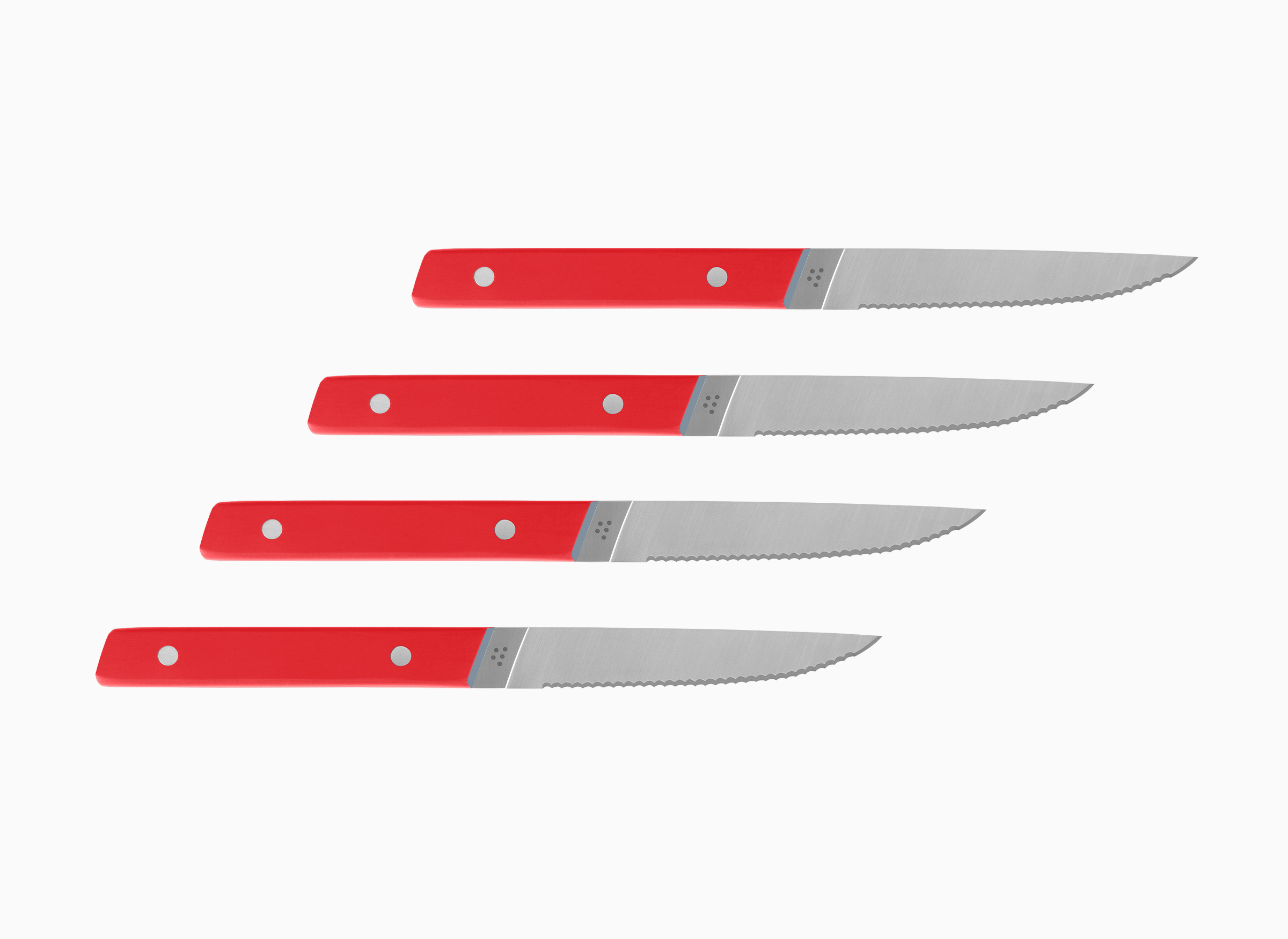 Misen | 2023 Best Essentials Knife Set | 7 Piece | Red
