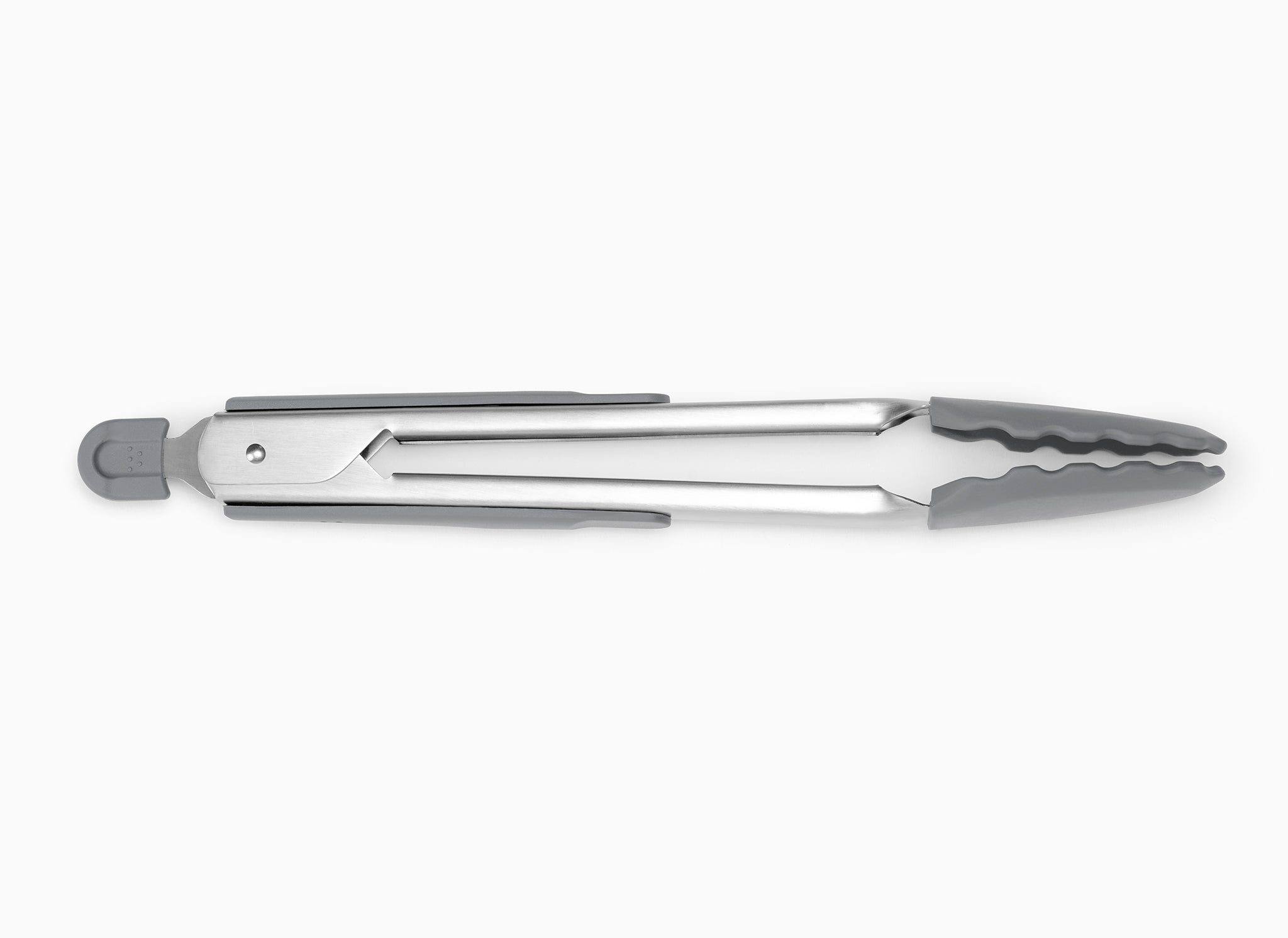 Misen | 2023 Best Silicone Tongs | Large | Gray