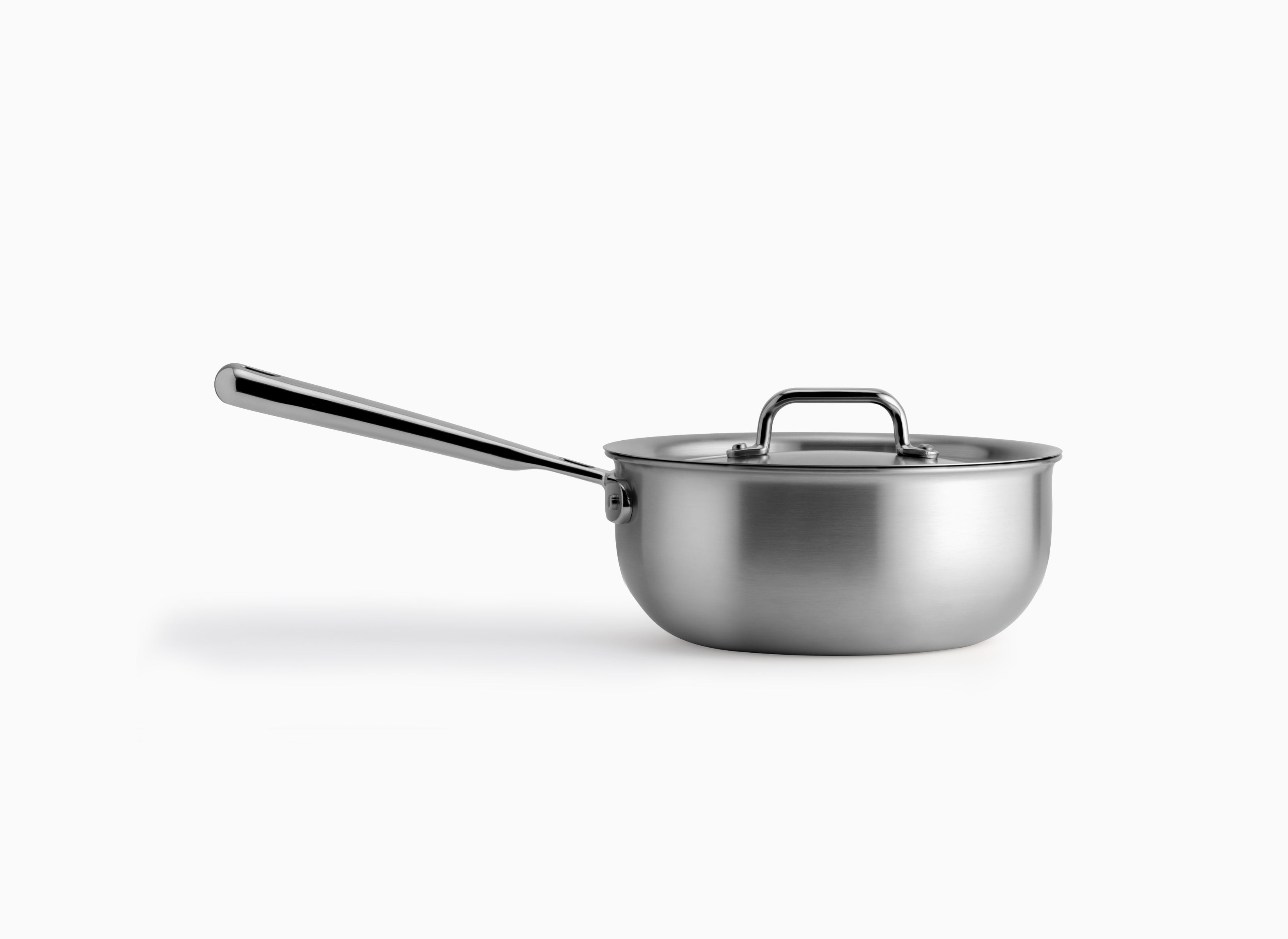 American Kitchen 2-quart Covered Stainless Steel Saucepan