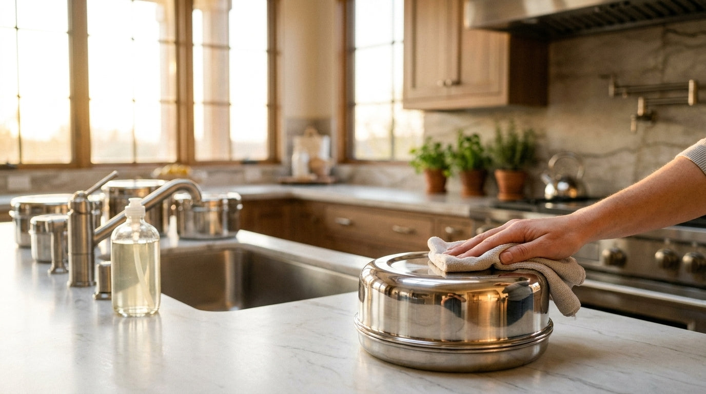 Clean Stainless Steel Containers Without Damage