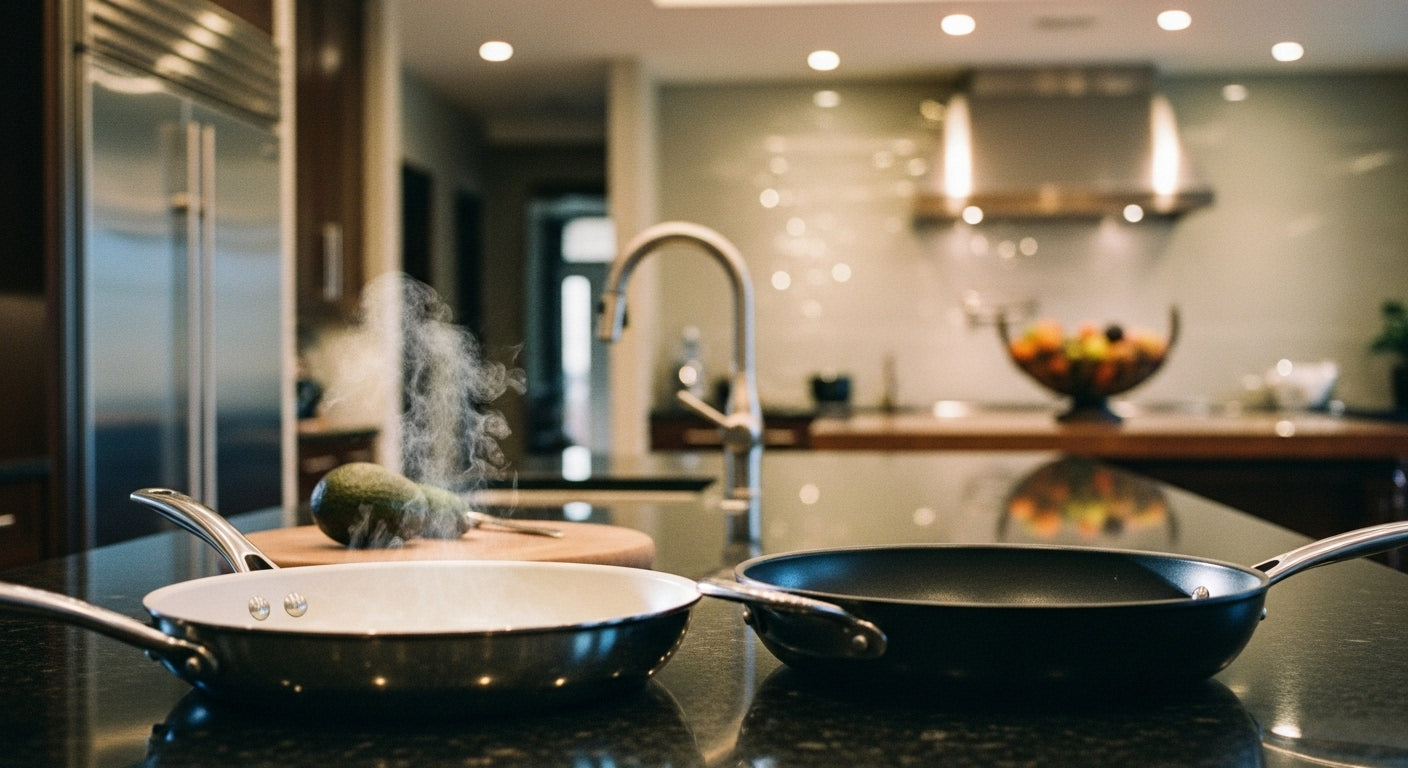 CLONE TEST 14:35:32 - Is Ceramic Cookware Safe? Comparing Carbon Non-Stick to Ceramic