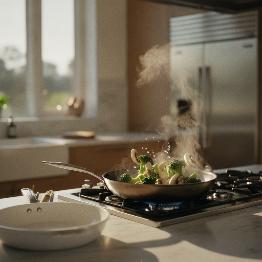 Best Pans for Oil-Free Vegan Sautéing: Nonstick vs Carbon Steel