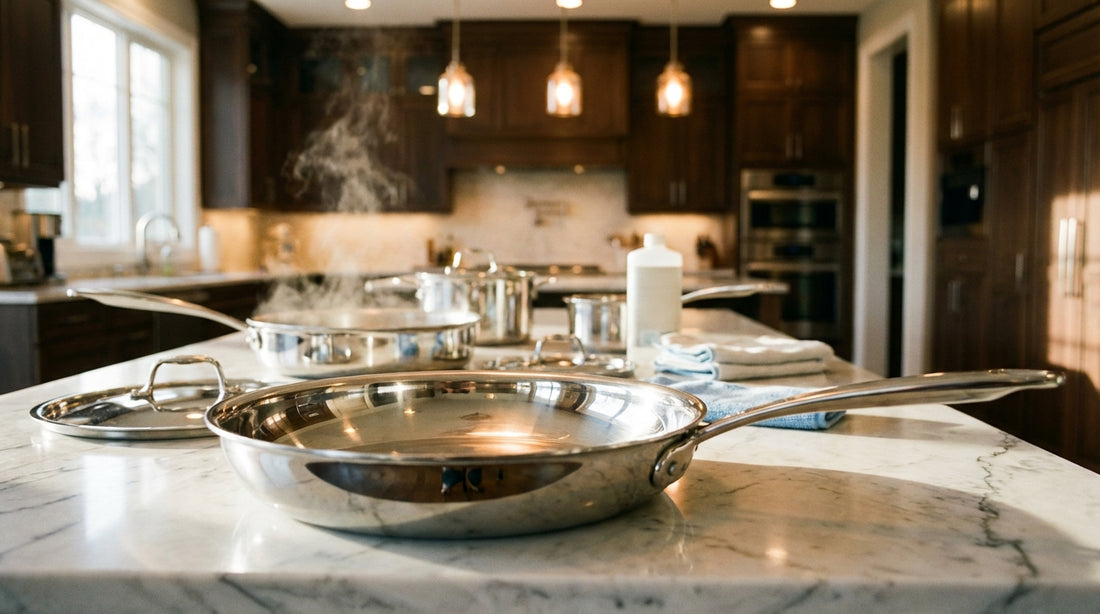 PFAS-Free Stainless Cleans Up: Bar Keeper’s Friend vs. Dish Soap