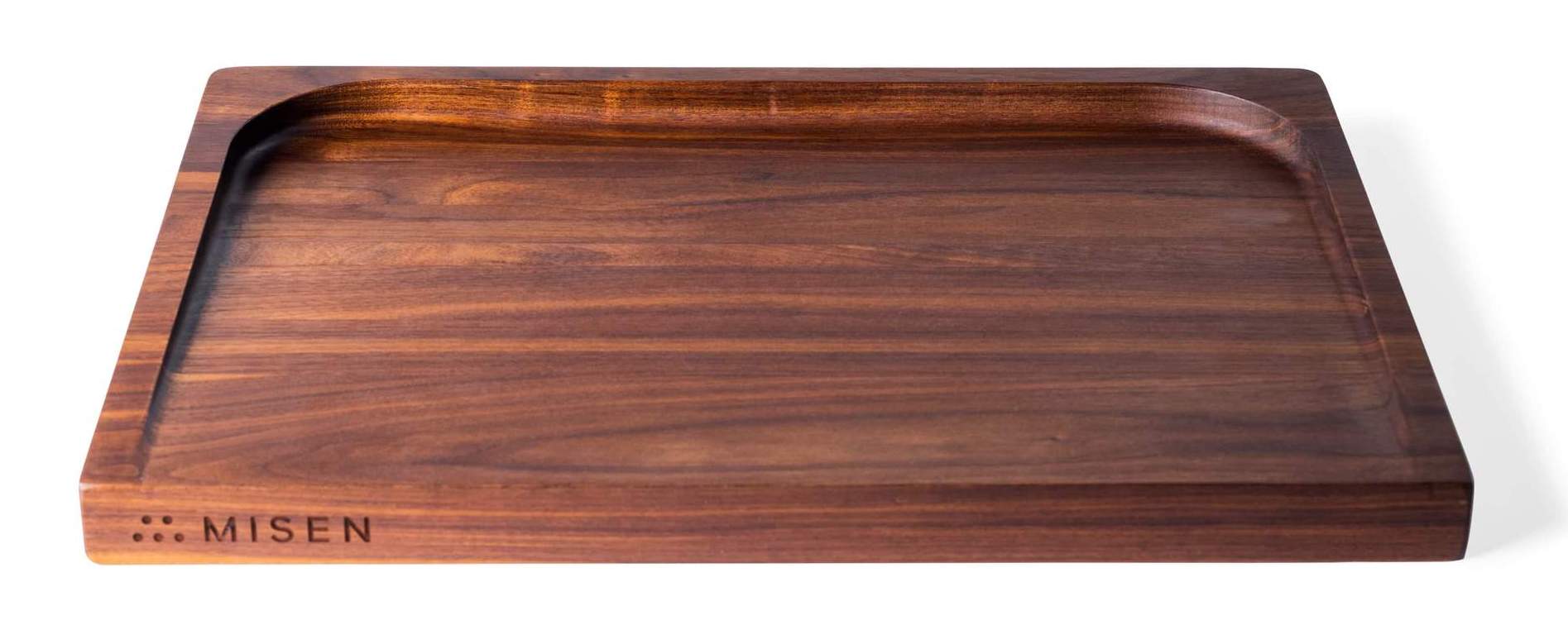 How to clean a wooden a cutting board: the Misen Trenched Cutting Board in Black Walnut