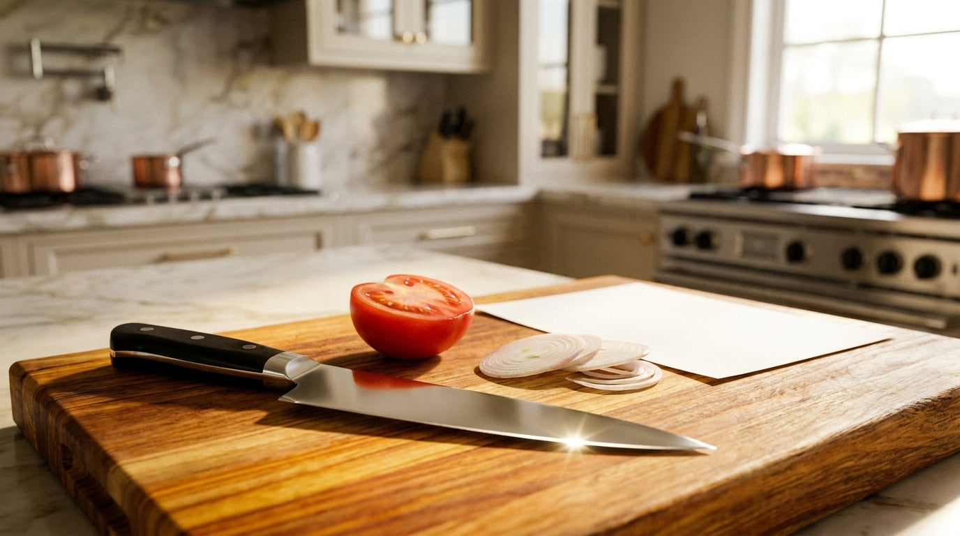 Is Your Chef Knife Sharp Enough? The 3-Test Method