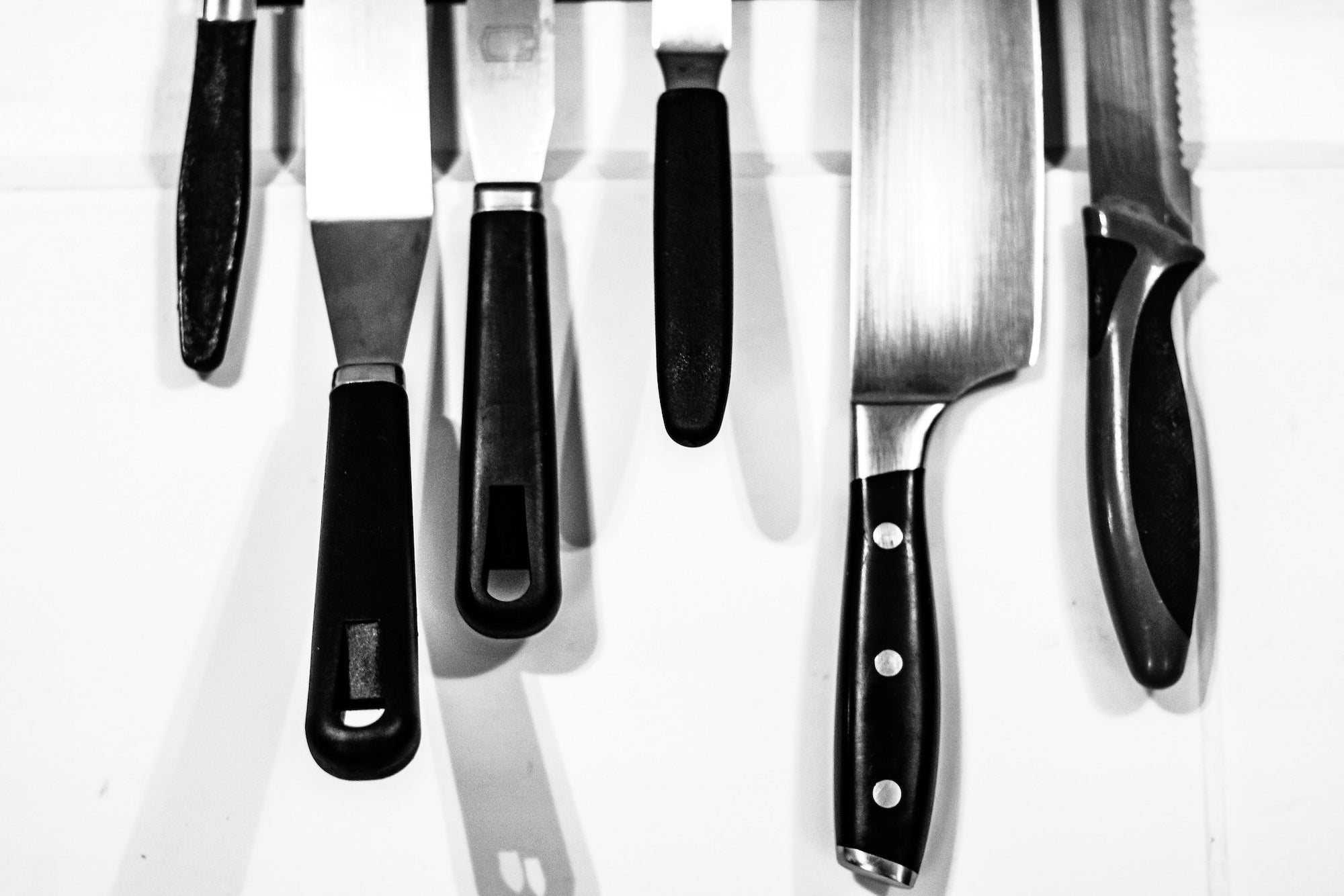 Kitchen knives: a collection of kitchen knives and kitchen utensils