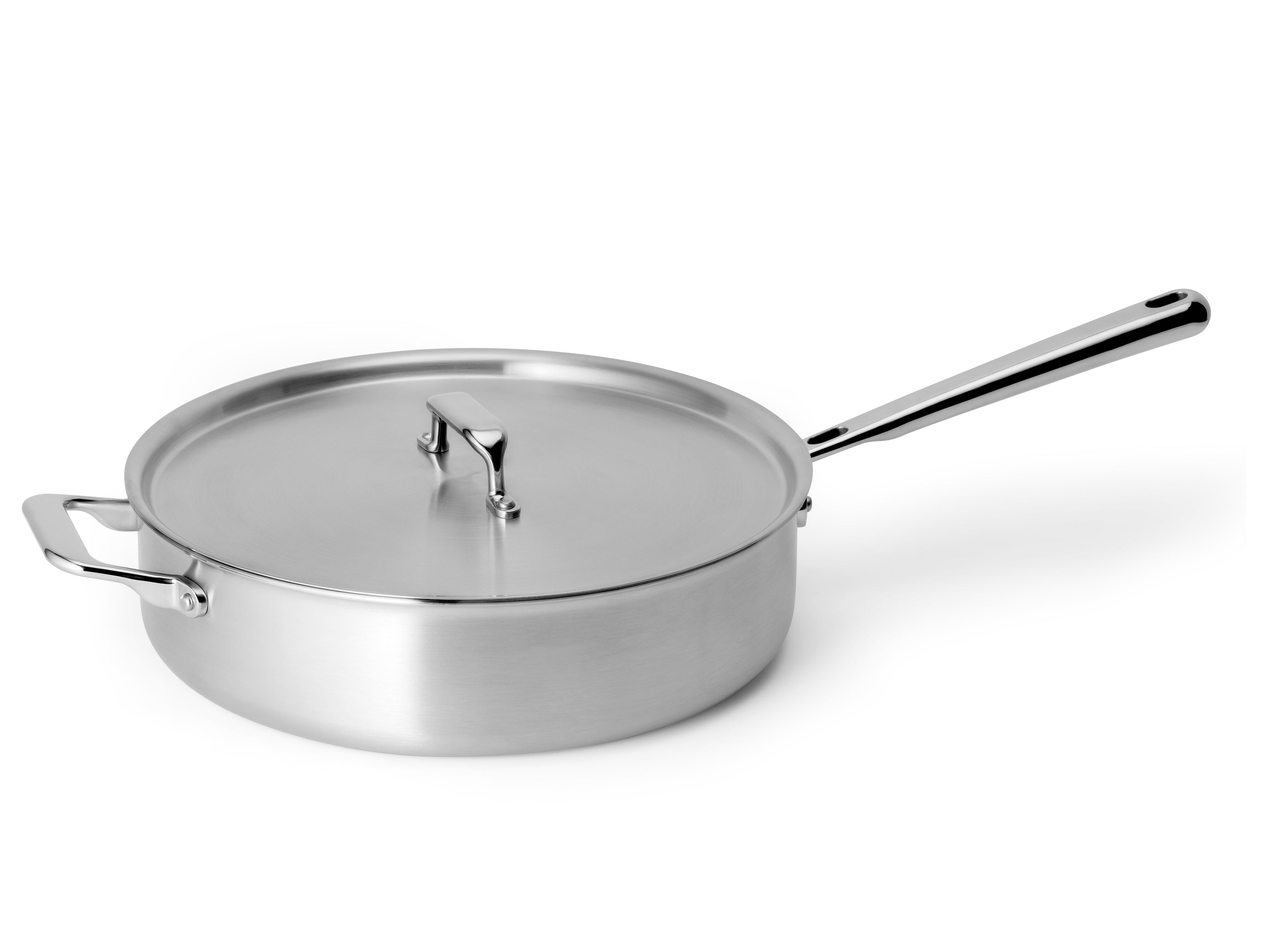 Edelstahl Pfanne mit Deckel