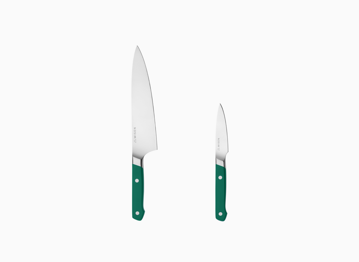 2-Piece Misen Knife Set in green