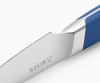 The Misen Paring Knife is cut at an acute 15 degree edge angle.