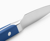The sloped bolster on the Misen Paring knife provides more room for your fingers to form a proper "pinch grip".