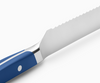 The sloped bolsters on the Misen Knife Set provide more room for your fingers to form a proper "pinch grip".
