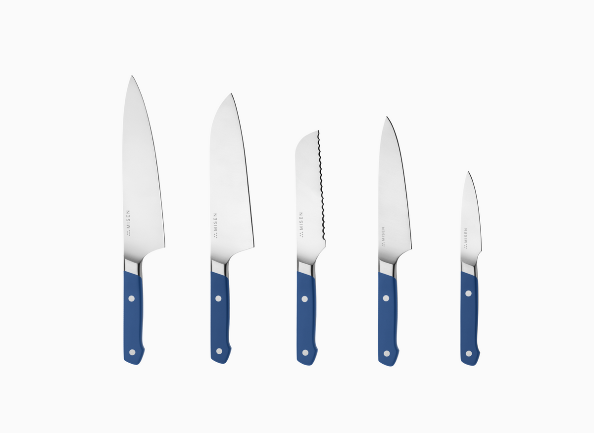 5-Piece Misen Knife Set in blue