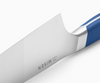 The Misen Santoku Knife is cut at an acute 15 degree edge angle.