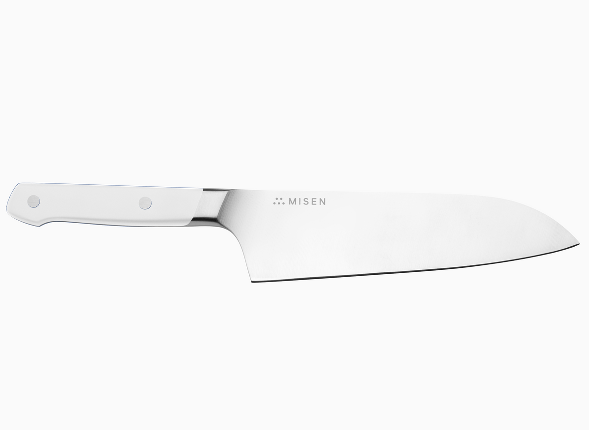 Misen Santoku Knife in white