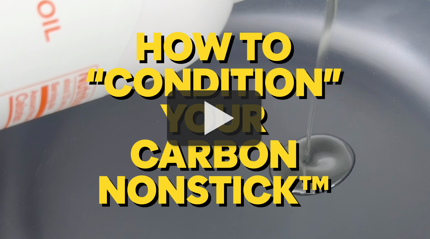 How to condition carbon nonstick cookware video tutorial