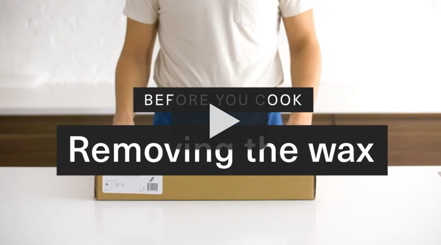 Before You Cook video tutorial on removing wax from cookware