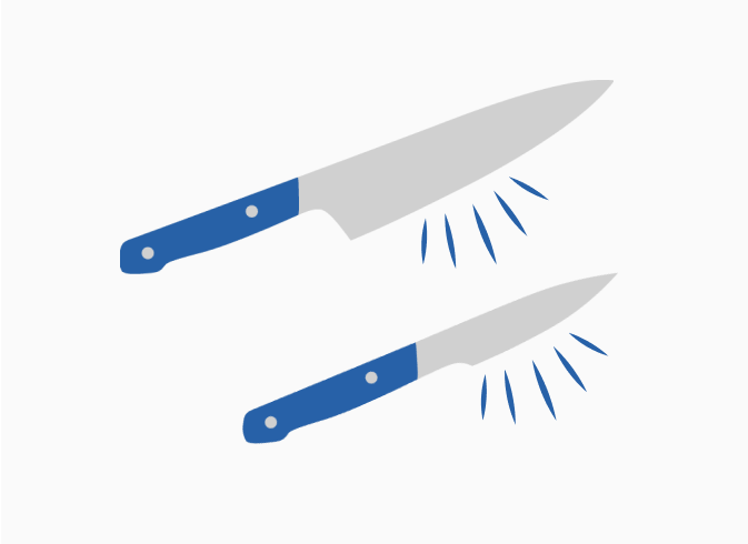 Misen will bring your dull knives back to life with our knife sharpening service