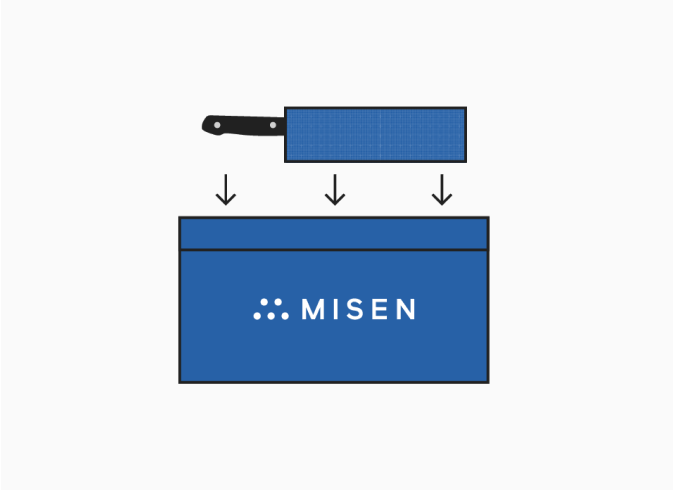 Place your knives in the included sheaths and put them back in the envelope mailer
