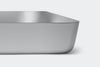 The Misen Roasting Pan is made with five layers of steel to promote even heating, ensuring foods don't burn.