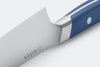 The Misen Short Chef's Knife is cut at an acute 15 degree edge angle.