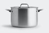 Alternating layers of high-grade stainless steel and aluminum make the Misen 8 Qt Stockpot the perfect cookware.