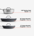 6-Piece Mixed Metal Cookware Set