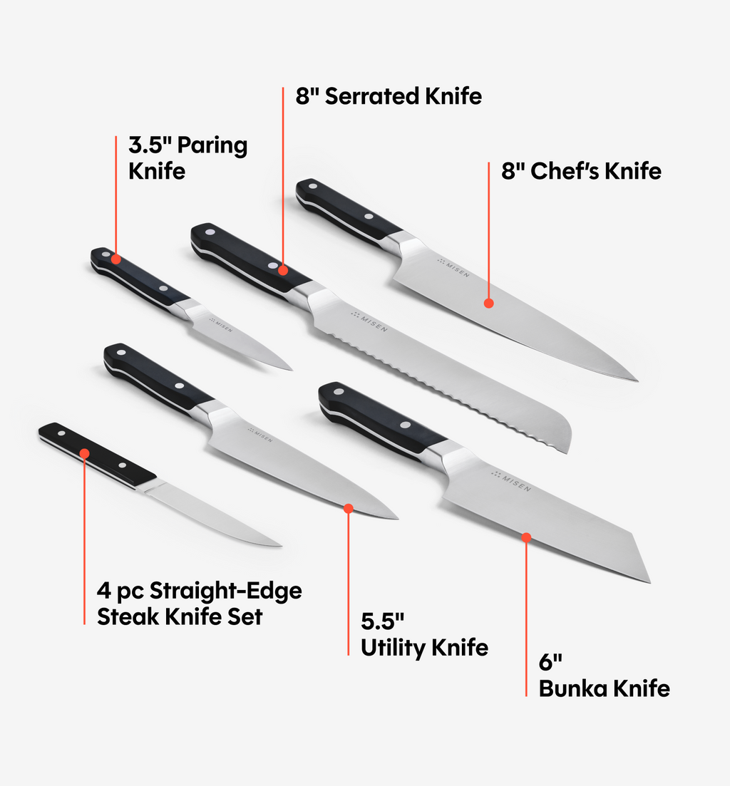 11-Piece Knife Set (ACUTO440) - Black