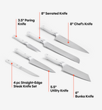 11-Piece Knife Set (ACUTO440) - White