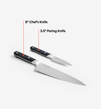 2-Piece Knife Set (ACUTO440) - Black
