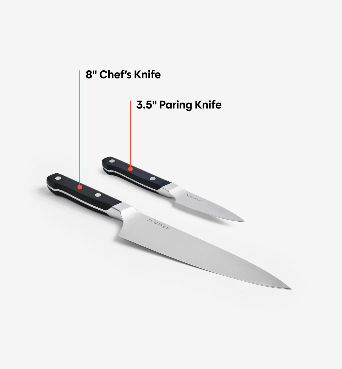 2-Piece Knife Set (ACUTO440) - Black