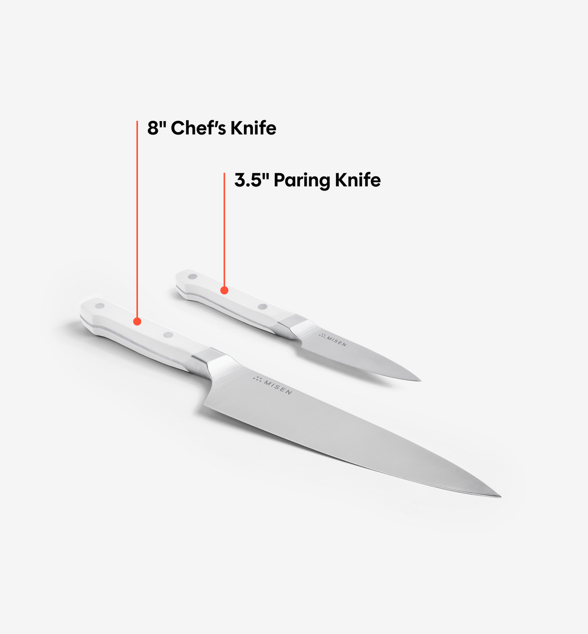 2-Piece Knife Set (ACUTO440) - White
