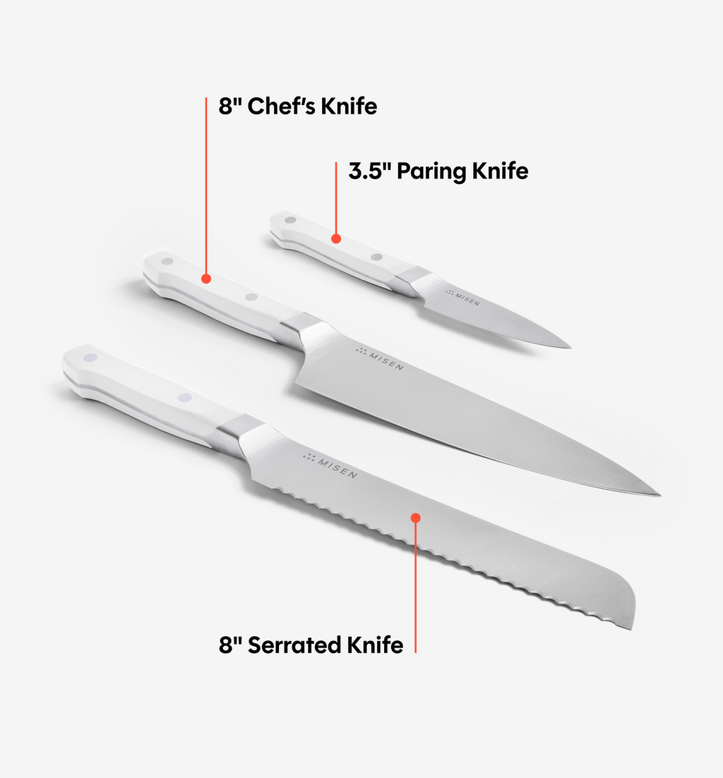 3-Piece Knife Set (ACUTO440) - White