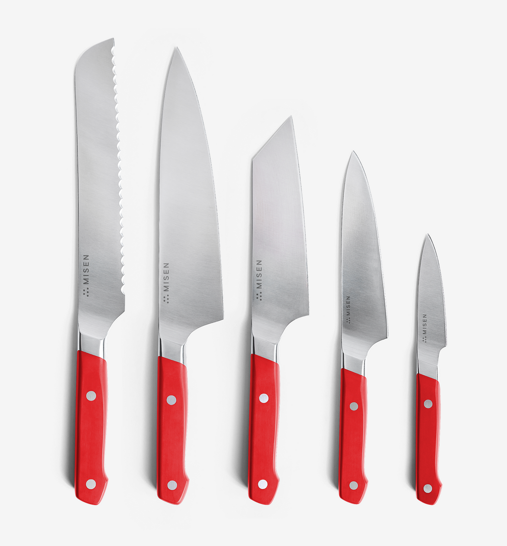 5-Piece Knife Set (ACUTO440) - Red