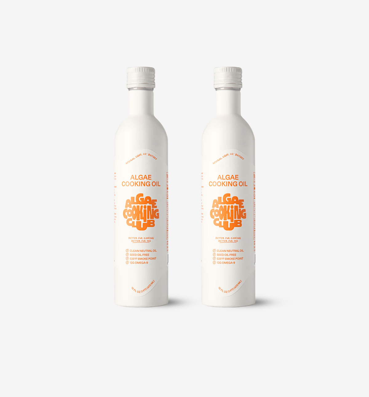 Algae Cooking Club Algae Cooking Oil Aluminum Bottle 2 Pack