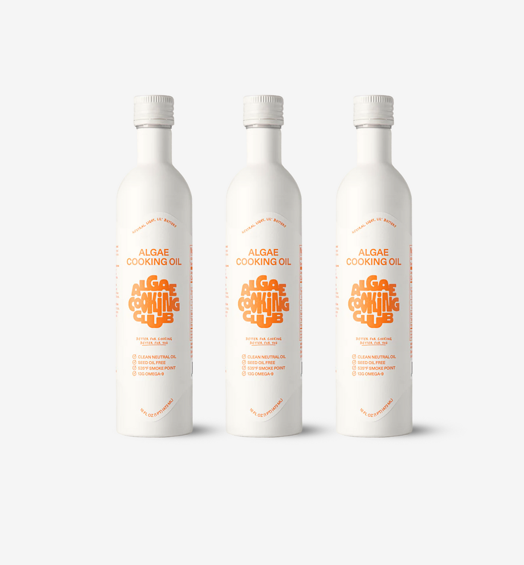 Algae Cooking Club - Algae Cooking Oil - 16 oz - Aluminum Bottle - 3 Pack