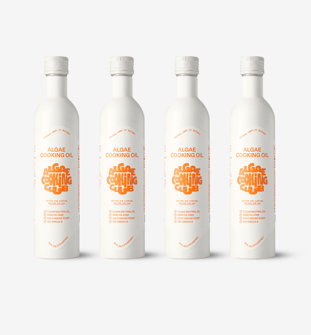 Algae Cooking Club - Algae Cooking Oil - 16 oz - Aluminum Bottle - 4 Pack