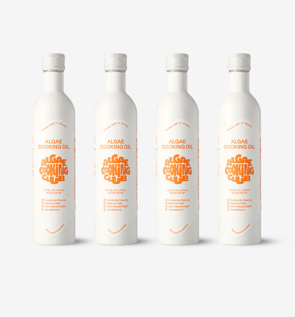 Algae Cooking Club Algae Cooking Oil Aluminum Bottle 4 Pack