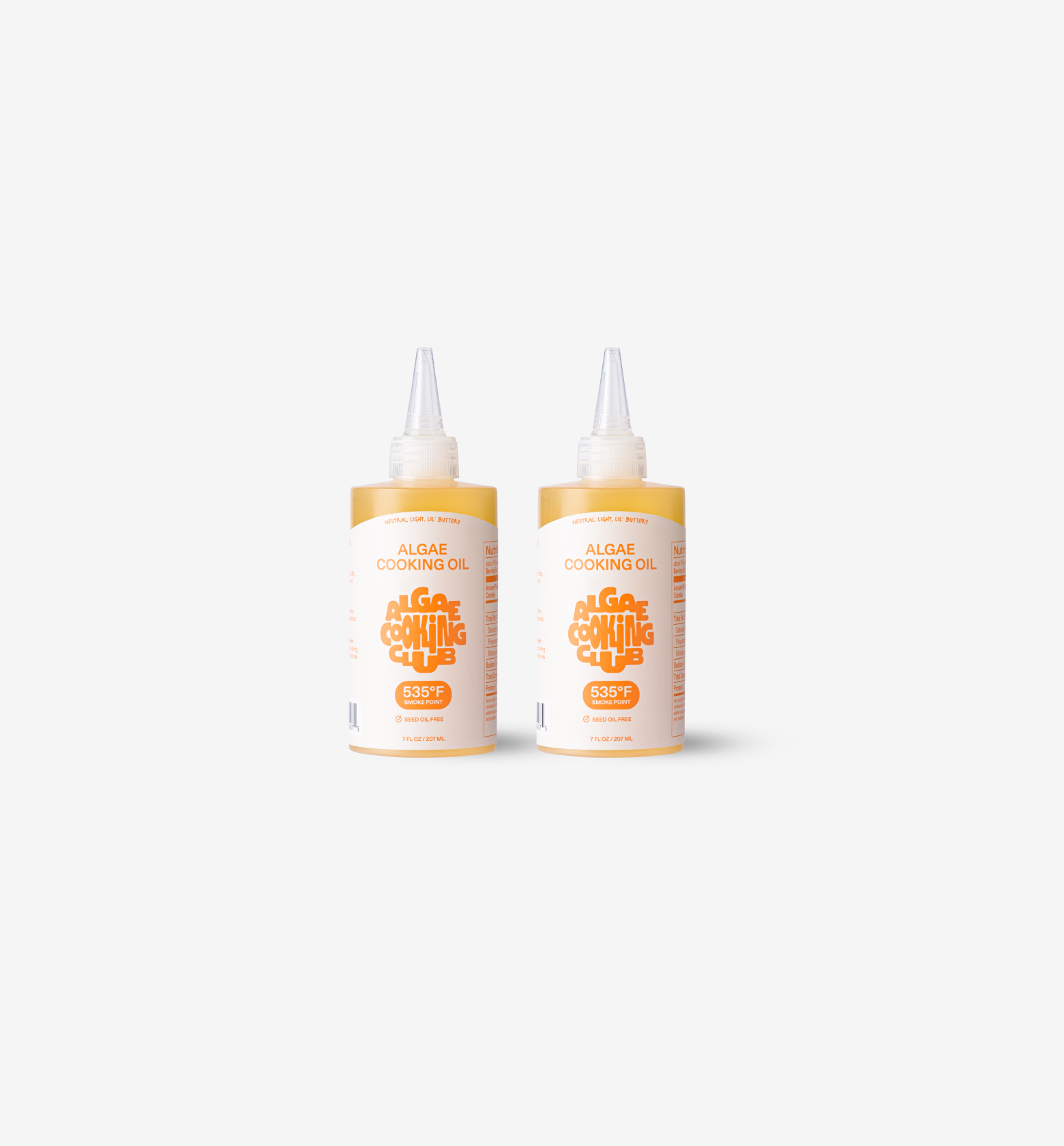 Algae Cooking Club - Algae Cooking Oil - 7 oz - Squeeze Bottle - 2 Pack