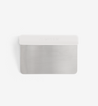 Misen stainless steel bench scraper with white plastic handle