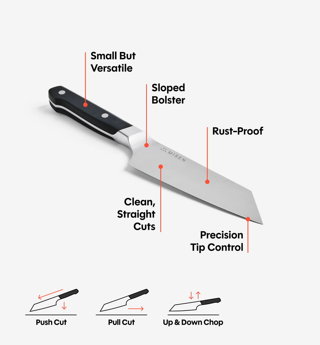6" Bunka Knife (ACUTO440) - Black