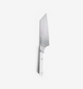 Misen chef's knife with white handle and stainless steel blade