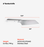 6" Bunka Knife (ACUTO440) - White