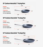 8" + 12" Carbon Nonstick™ Frying Pan