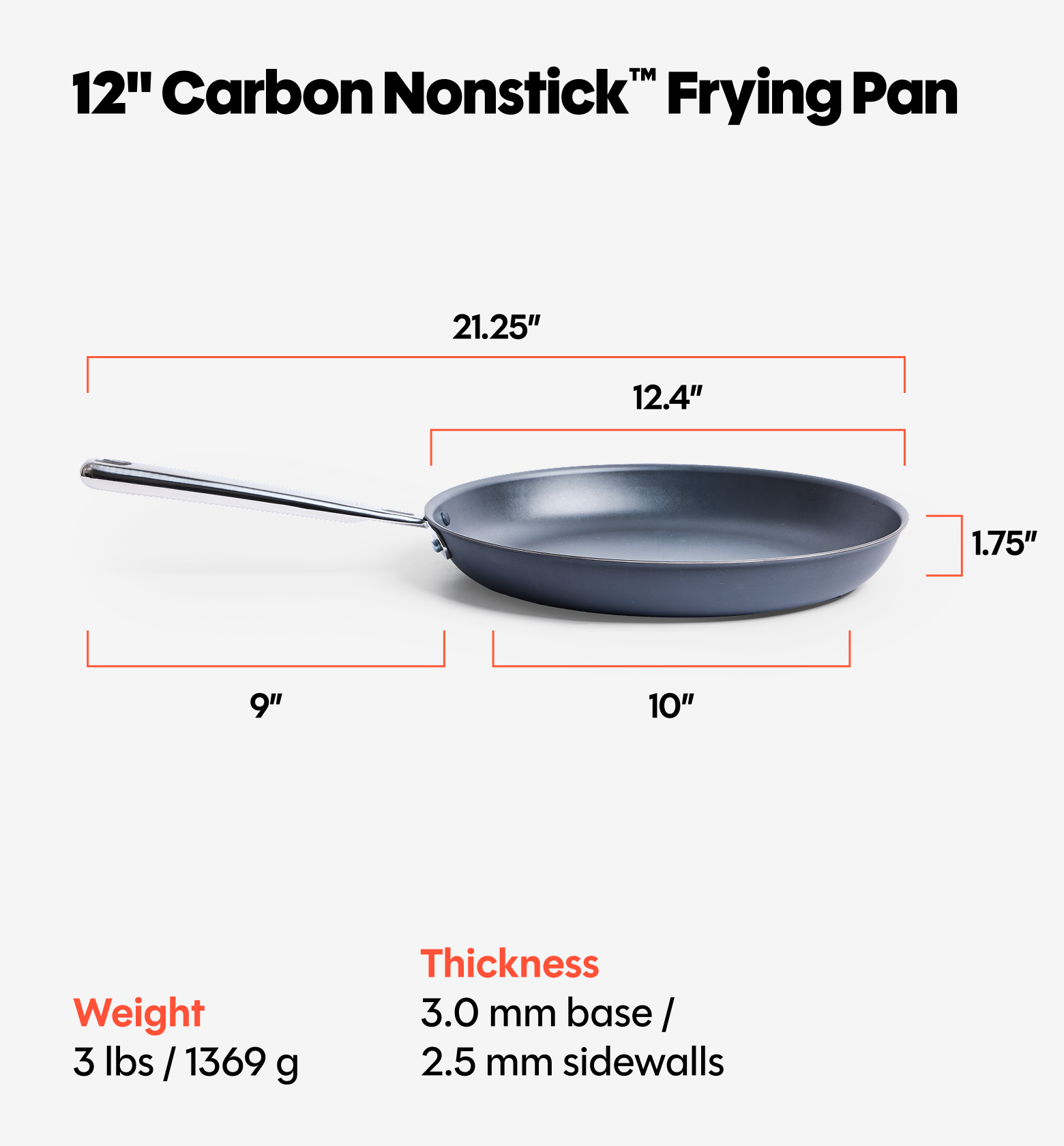 12" Carbon Nonstick™ Frying Pan