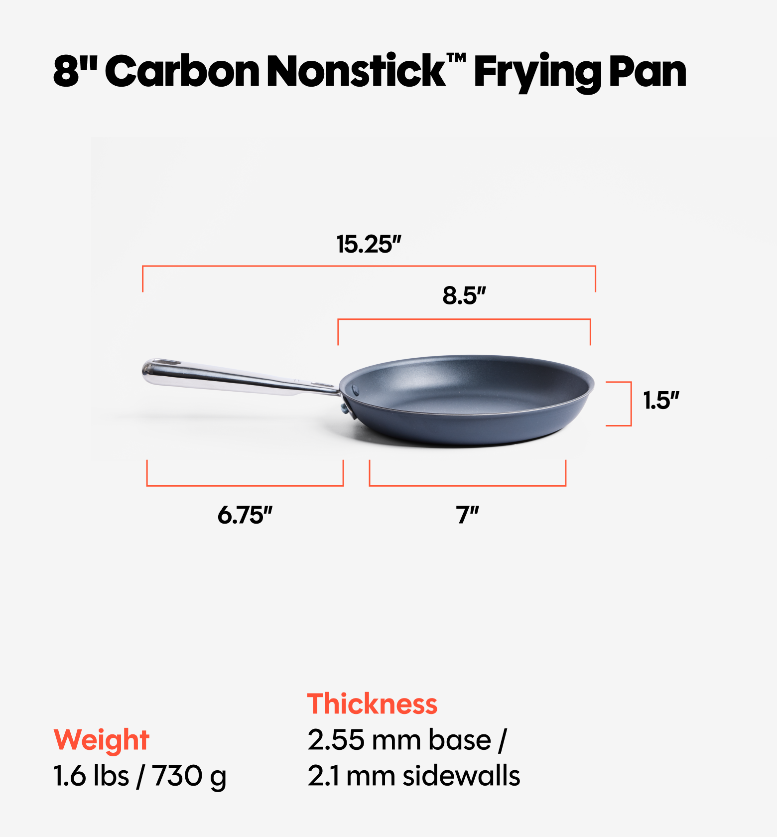 8" Carbon Nonstick™ Frying Pan