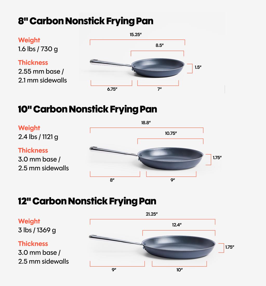 10" + 12" Carbon Nonstick™ Frying Pan