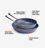 8" + 10" Deeper Carbon Nonstick™ Frying Pan