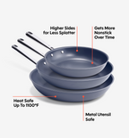 8" + 10" + 12" Deeper Carbon Nonstick™ Frying Pan