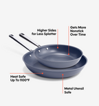 8" + 12" Deeper Carbon Nonstick™ Frying Pan